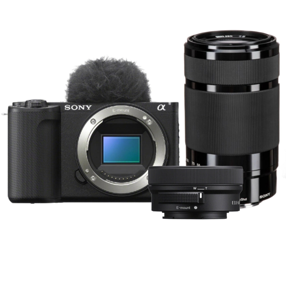 Sony ZV-E10 II + 16-50mm f/3.5-5.6 OSS II + 55-210mm f/4.5-6.3 OSS