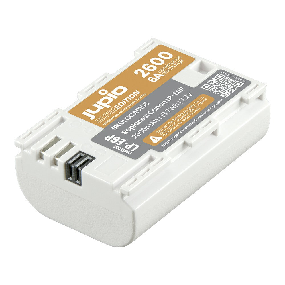 Jupio Canon LP-E6P ULTRA 2600mAh (6A continuous discharge)