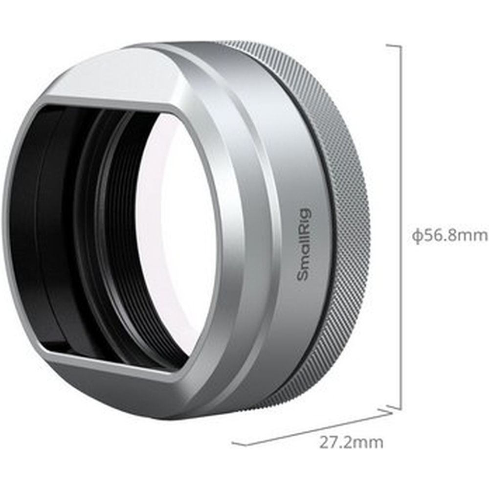 SmallRig 5851 UV filter with Lens Hood Kit for Fujifilm X100VI / X100V, silver
