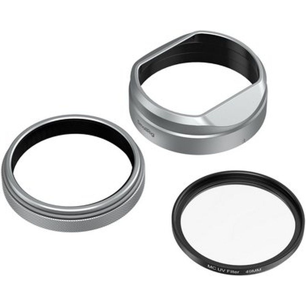 SmallRig 5851 UV filter with Lens Hood Kit for Fujifilm X100VI / X100V, silver
