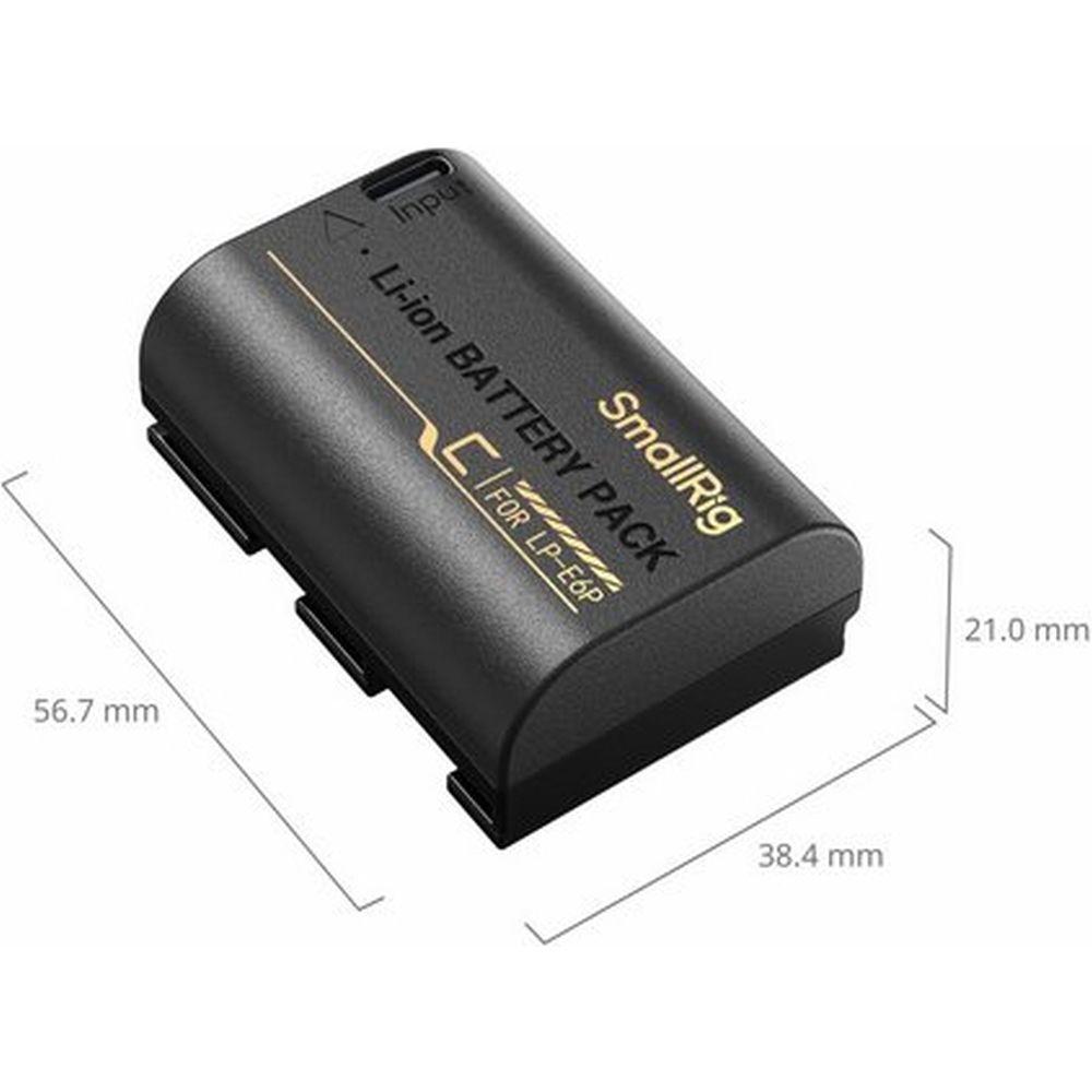 SmallRig 5295 Camera Battery with USB-C Charging for Canon LP-E6P