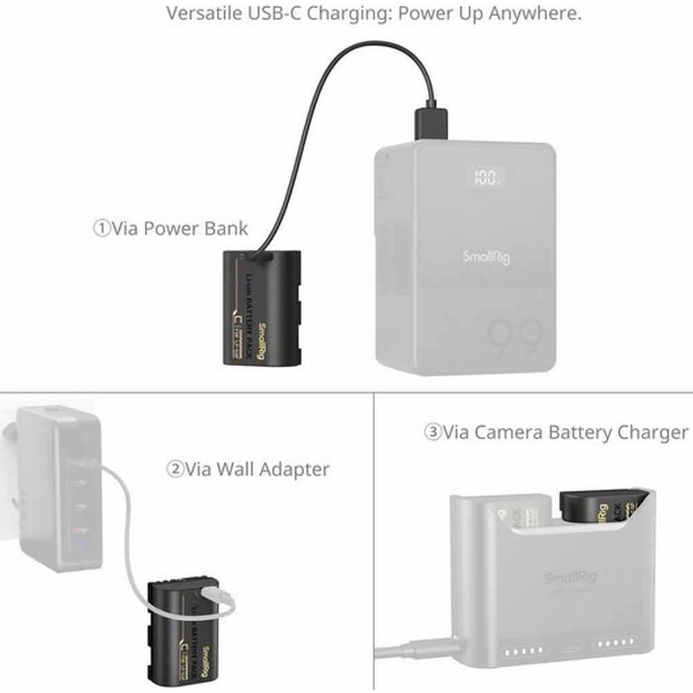 SmallRig 5295 Camera Battery with USB-C Charging for Canon LP-E6P