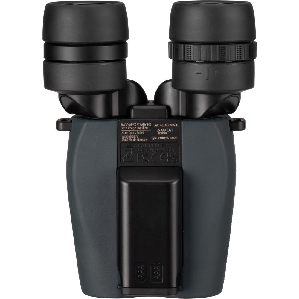 Alpen Optics Apex Steady 16x30 HD binoculars with stabilizer