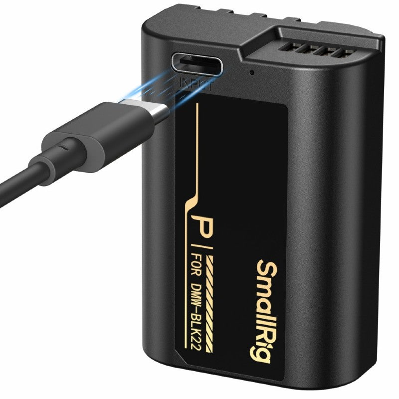 SmallRig 6098 Camera Battery with USB-C Charging for Panasonic LUMIX DMW-BLK22