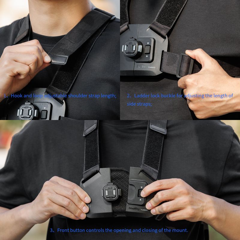SmallRig Quick Release Chest Strap Mount for DJI Osmo Pocket 4/3 6050
