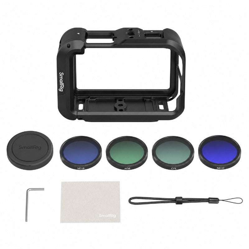 SmallRig Advanced Camera Cage Kit with Filters for DJI Osmo Action 6