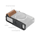 SmallRig 5985 L-Shaped Mount Plate with Wooden Handle for FUJIFILM X-E5, Rosewood / Black
