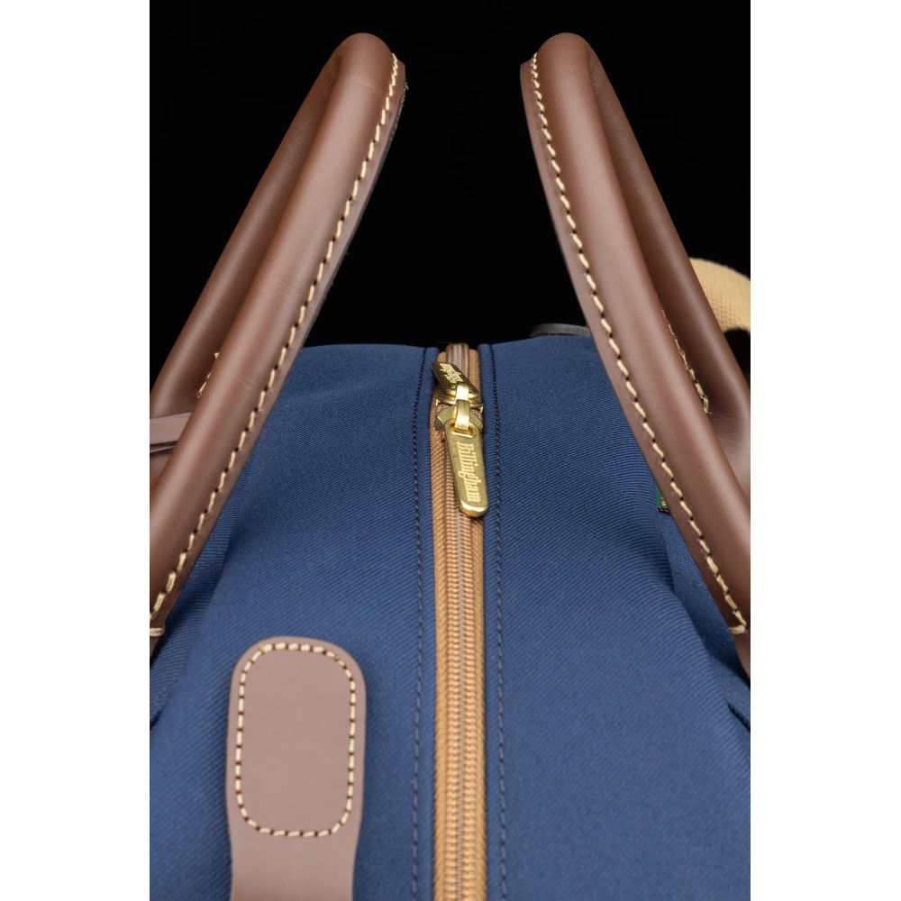 Billingham Overnighter Navy Fibrenyte/Chocolate