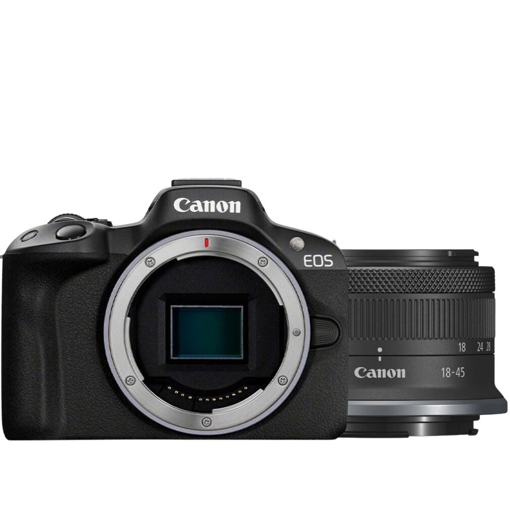 Canon EOS R50 black + RF-S 18-45mm IS STM + 64 GB