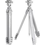 Leofoto AZ-204C+MBH-30 Azure series Ultra Compact tripod, full silver