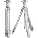 Leofoto AZ-235C+MBH-30 Azure series Ultra Compact tripod, full silver