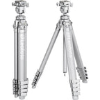 Leofoto AZ-235C+MBH-30 Azure series Ultra Compact tripod, full silver