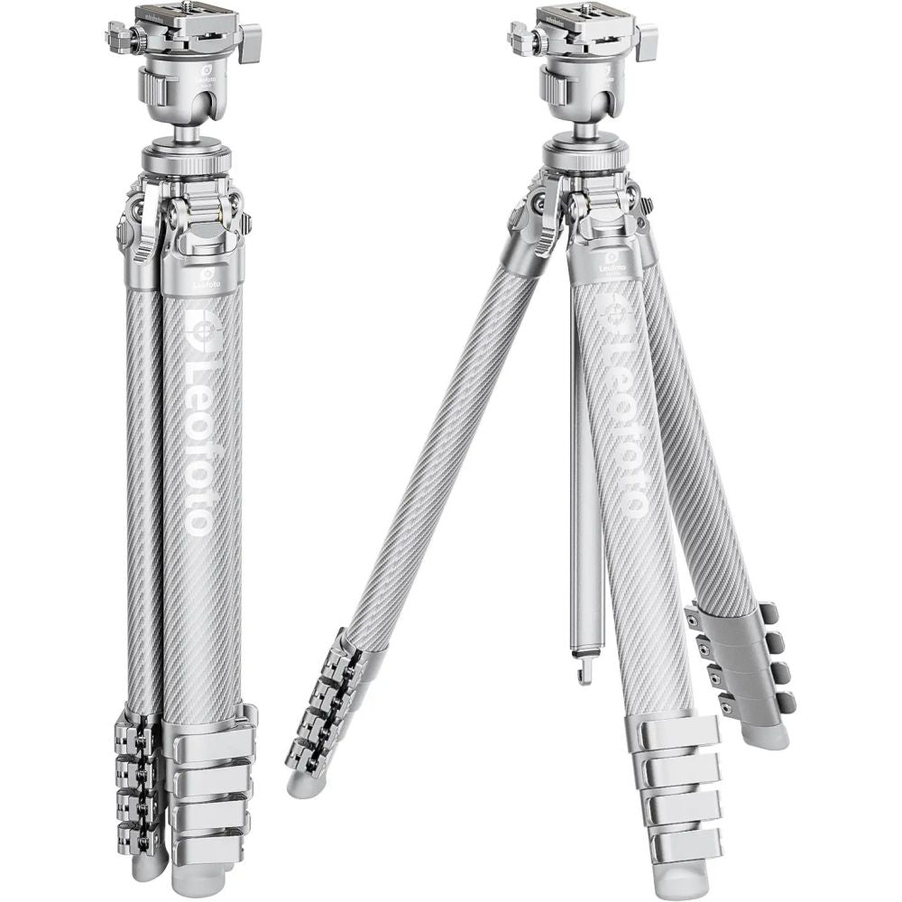 Leofoto AZ-235C+MBH-30 Azure series Ultra Compact tripod, full silver