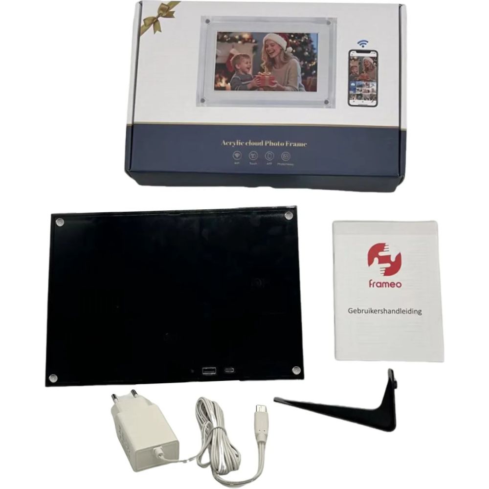 Frameo Digital Photo Frame WT-101B Acrylic Black 10.1 inch