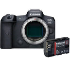 Canon EOS R5 body + Hahnel LP-E6P Battery