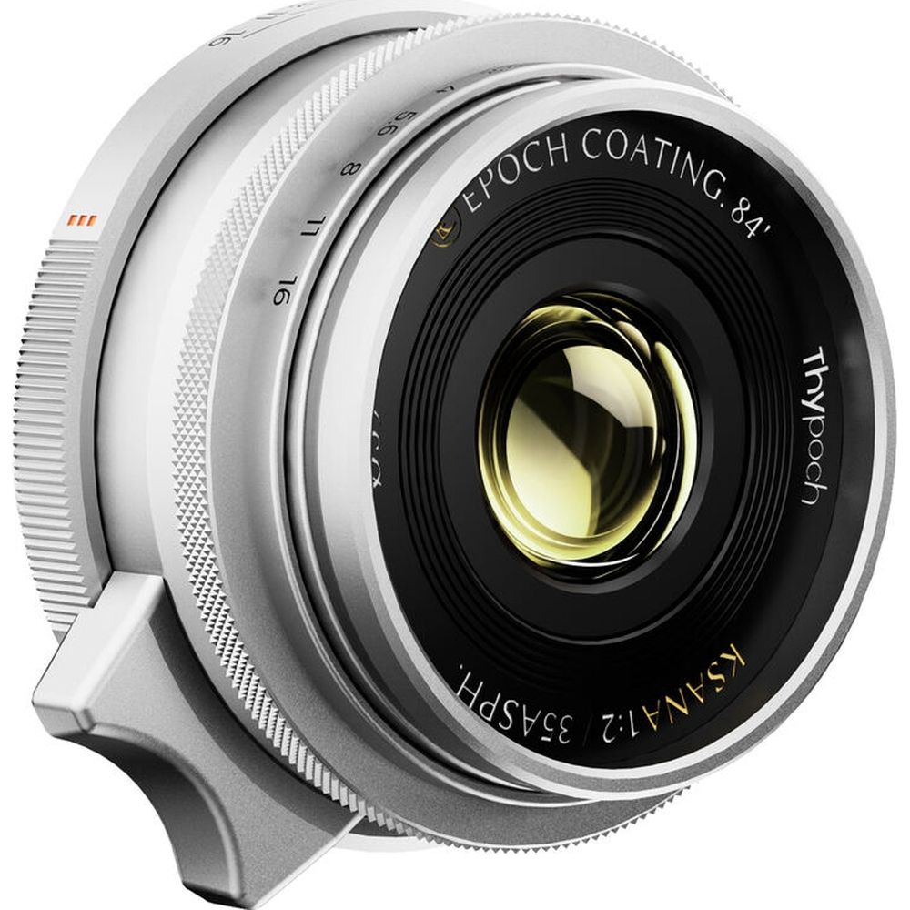 Thypoch Full-frame Ksana 35mm f/2 ASPH. Leica M, silver chrome