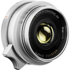 Thypoch Full-frame Ksana 35mm f/2 ASPH. with lens hood Leica M, silver chrome