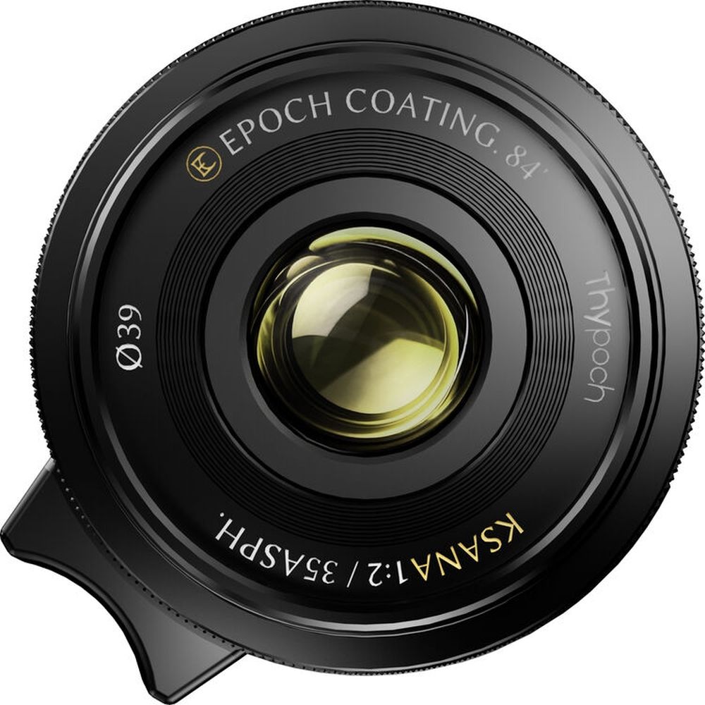Thypoch Full-frame Ksana 35mm f/2 ASPH. with lens hood Leica M, black Paint