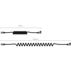 SmallRig 5730 Coiled Data Cable for USB-C Adapter