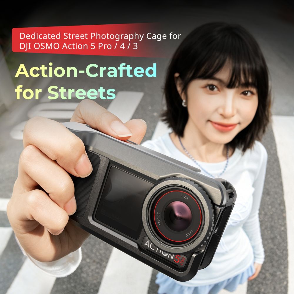 SmallRig 6371 Dedicated Street Photography Cage for DJI Osmo Action 5 Pro / 4 / 3