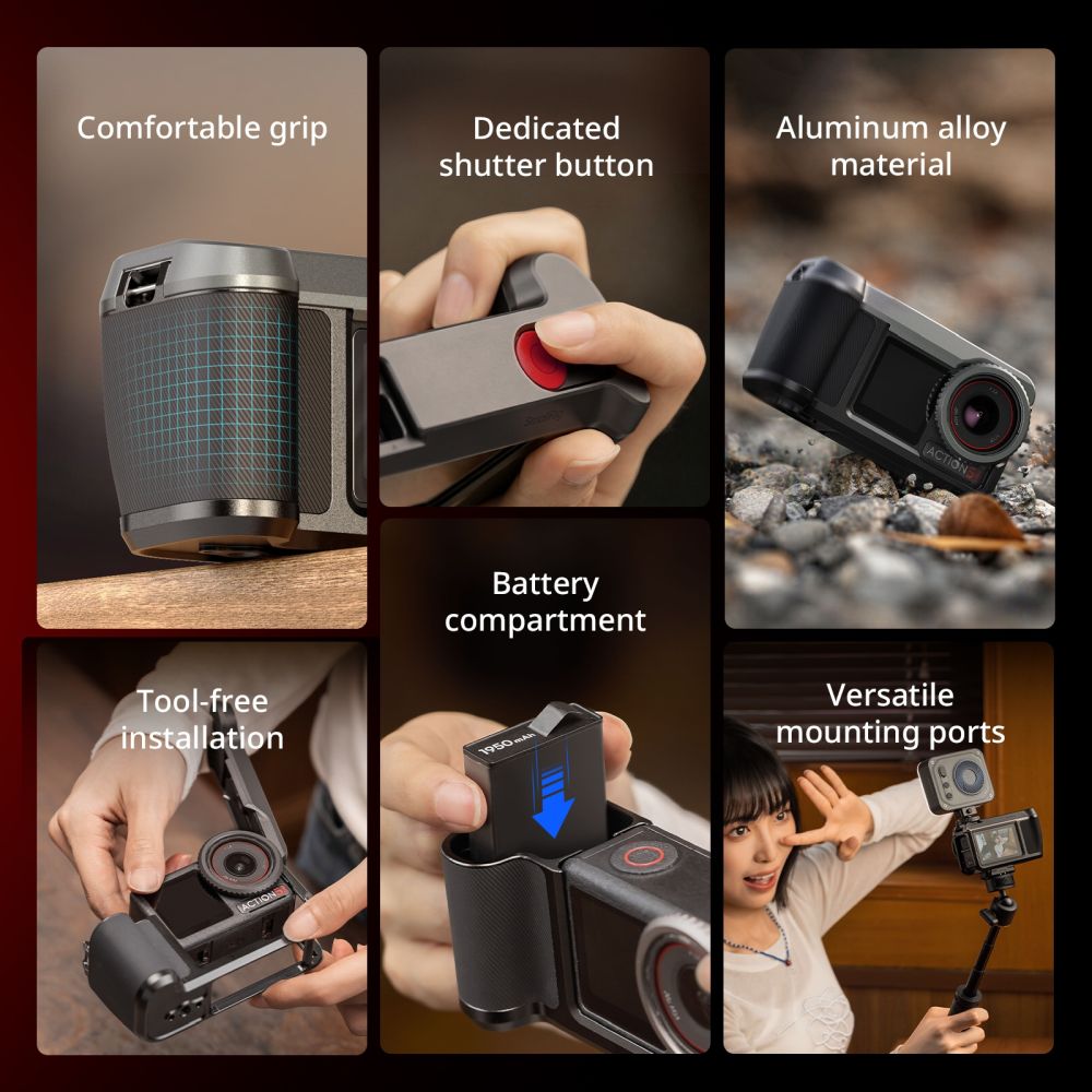 SmallRig 6371 Dedicated Street Photography Cage for DJI Osmo Action 5 Pro / 4 / 3