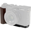 SmallRig 5942 L-Shaped Mount Plate with Wooden Handle for Panasonic LUMIX L10, black