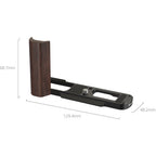 SmallRig 5942 L-Shaped Mount Plate with Wooden Handle for Panasonic LUMIX L10, black