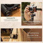 SmallRig 5698 Leather Half Case for Panasonic LUMIX L10, black