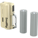 SmallRig 6089 Charger Kit incl. 2x 5000mAh 21700 Battery, Sand Brown