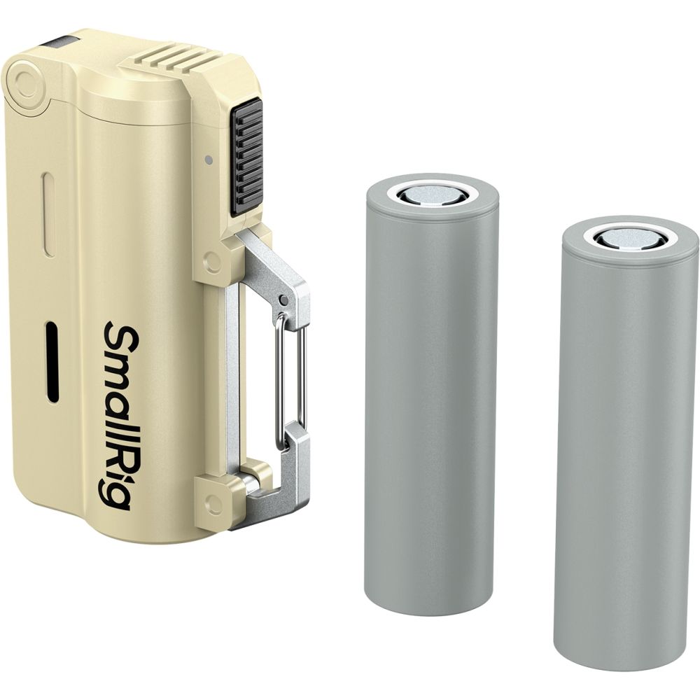 SmallRig 6089 Charger Kit incl. 2x 5000mAh 21700 Battery, Sand Brown