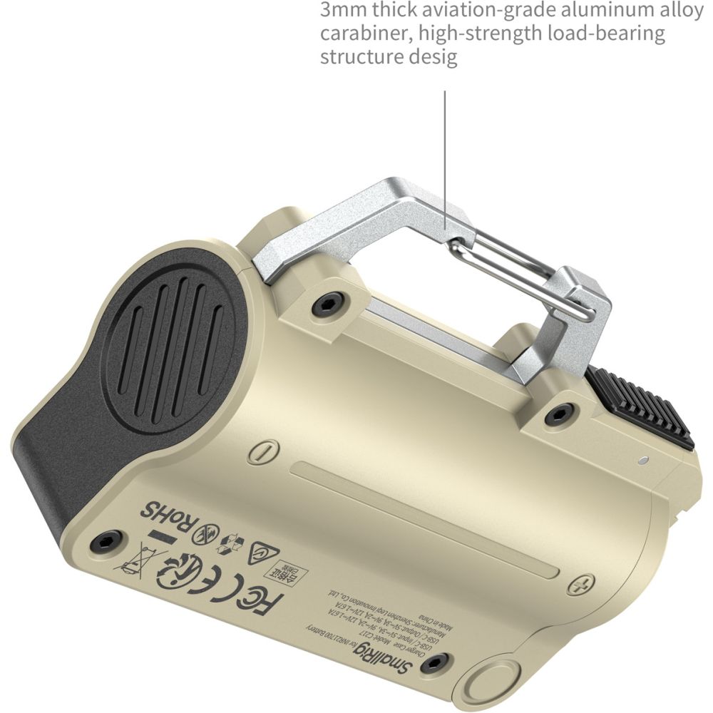 SmallRig 6089 Charger Kit incl. 2x 5000mAh 21700 Battery, Sand Brown