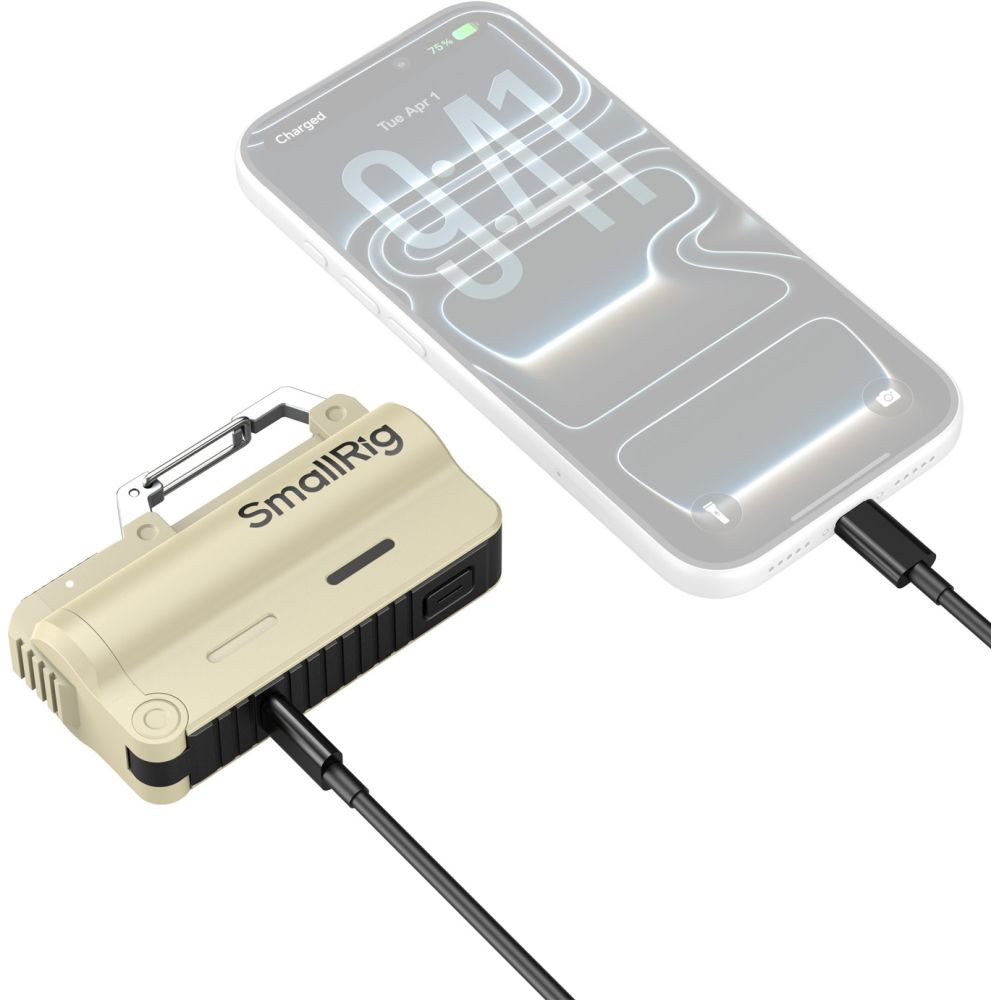SmallRig 6089 Charger Kit incl. 2x 5000mAh 21700 Battery, Sand Brown
