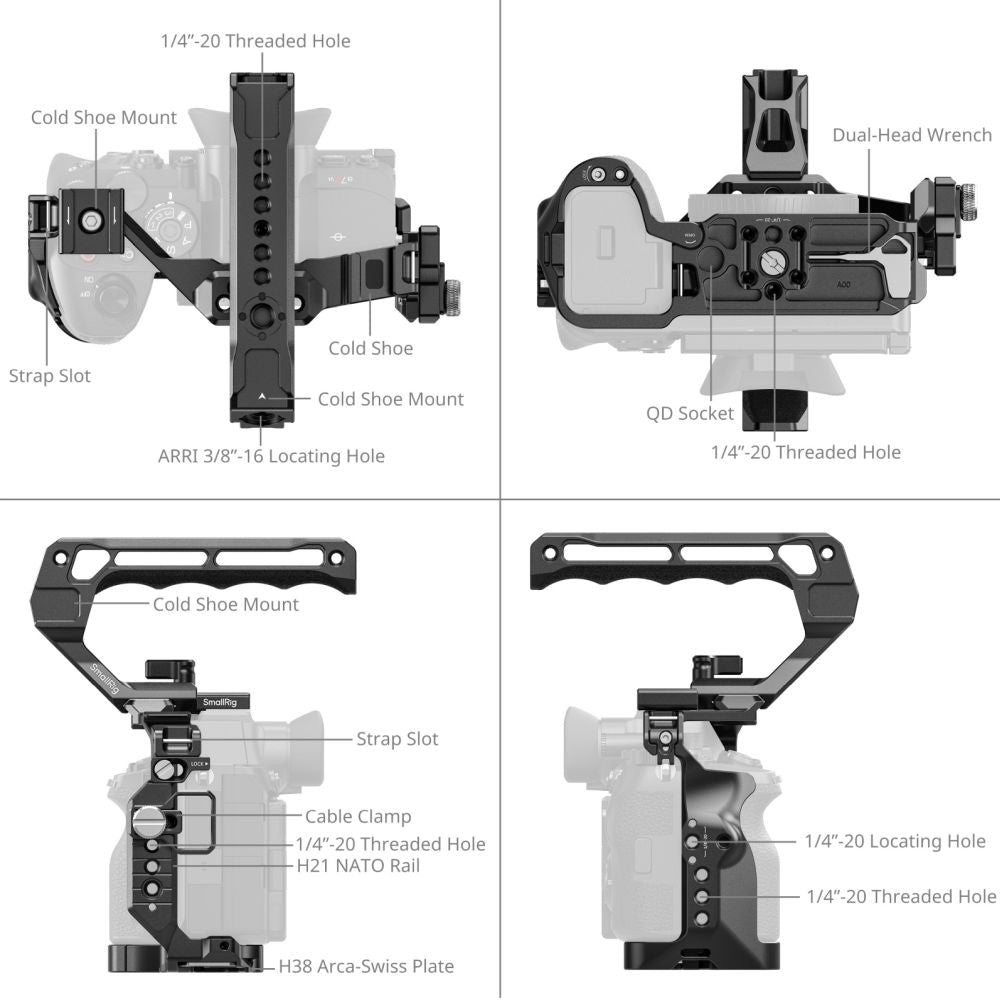 SmallRig 6704 Advanced Cage Kit for Sony Alpha 7R VI