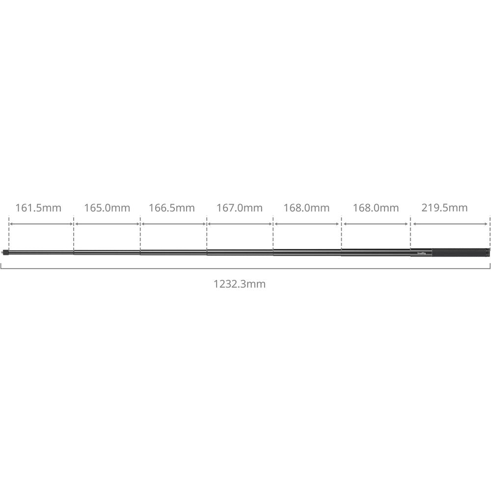 SmallRig 6319 Selfie stick Support for Action Cameras (120cm / 47in)