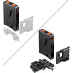 SmallRig 5899 Intelligent Power Management V-Mount Battery Adapter Plate (Compatible with Arca-Swiss Quick Release Plate)