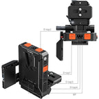 SmallRig 5899 Intelligent Power Management V-Mount Battery Adapter Plate (Compatible with Arca-Swiss Quick Release Plate)