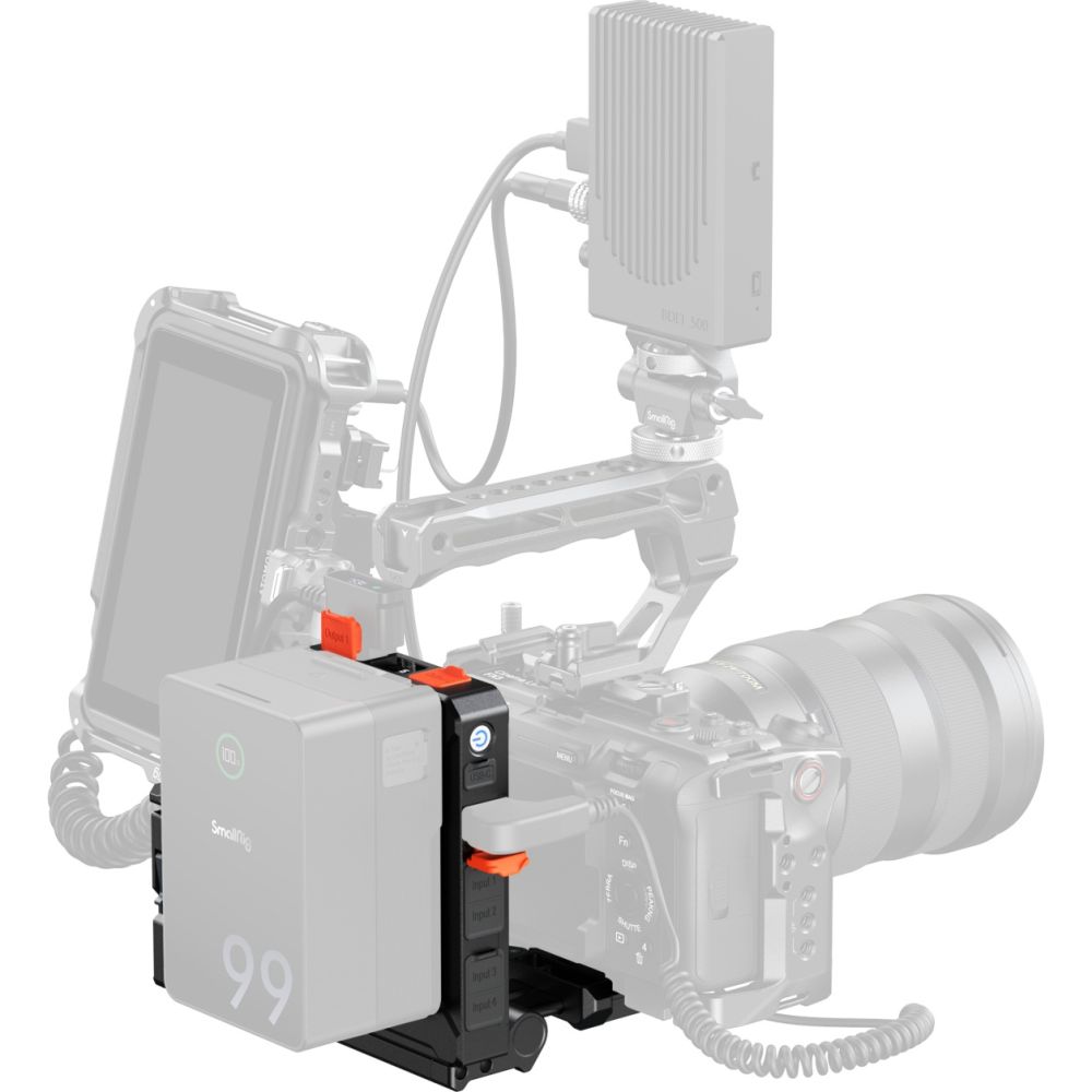 SmallRig 5899 Intelligent Power Management V-Mount Battery Adapter Plate (Compatible with Arca-Swiss Quick Release Plate)
