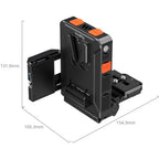 SmallRig 5899 Intelligent Power Management V-Mount Battery Adapter Plate (Compatible with Arca-Swiss Quick Release Plate)