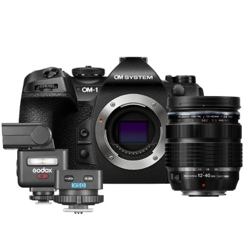 OM SYSTEM OM-1 II + ED 12-40mm PRO II + Godox iT32 flash & X5 trigger