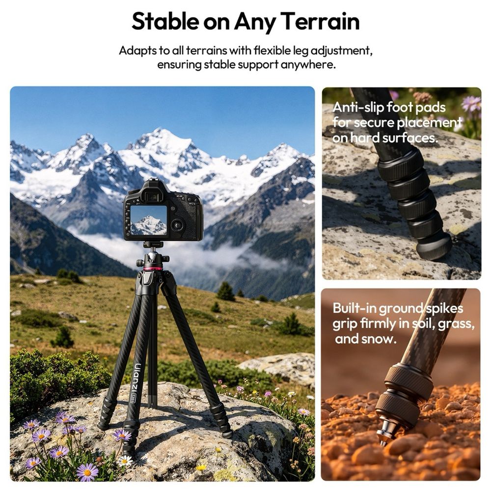 Ulanzi TZ01 Versatile 2 in 1 Carbon Fiber Tripod