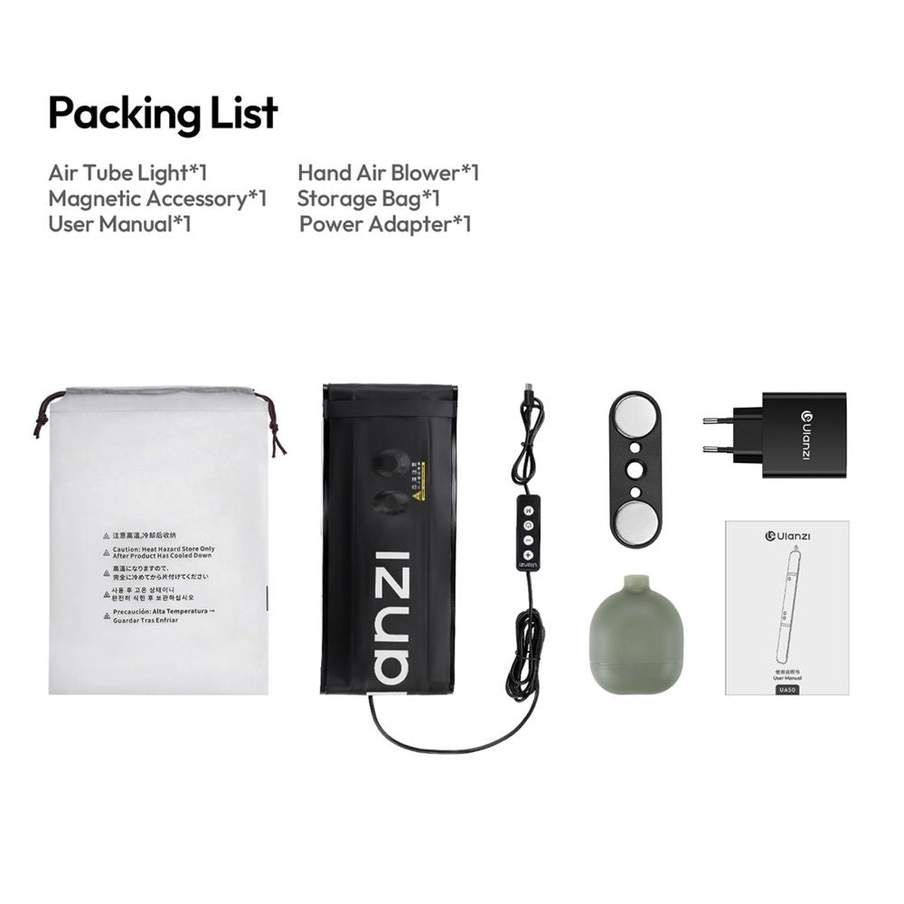 Ulanzi UA50 50W Bi Color Air Tube Light (with EU Plug Adapter)