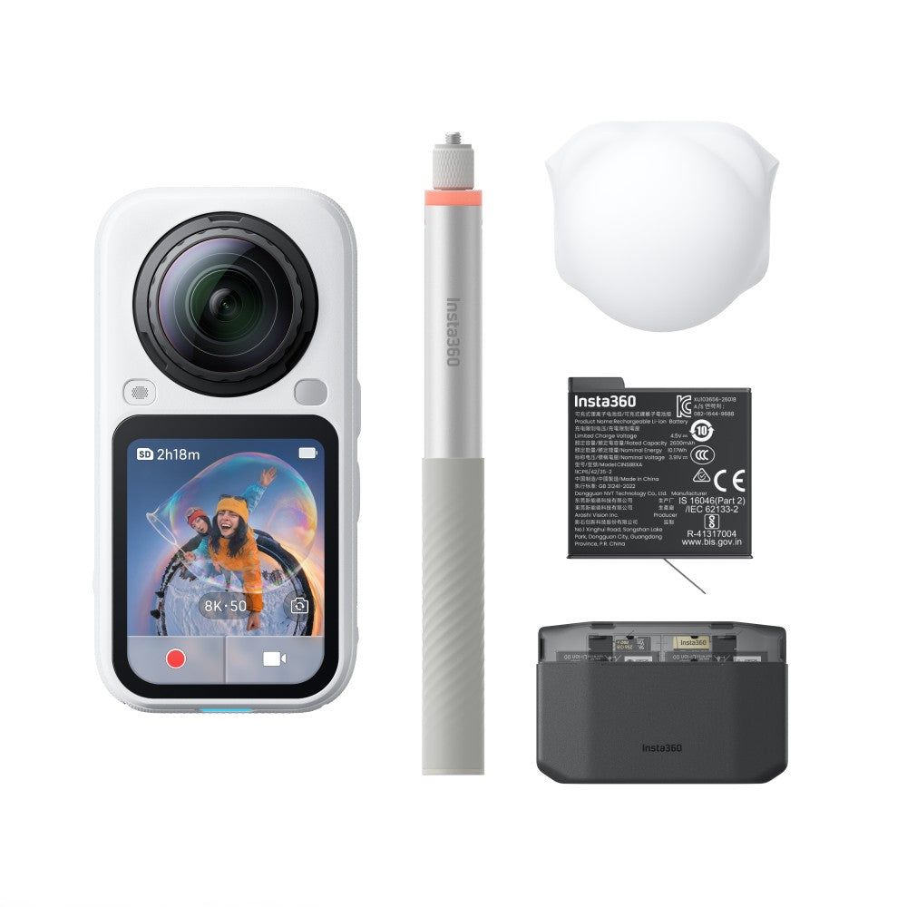 Insta360 X6 Essentials Bundle Arctic White