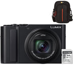 Panasonic Lumix DC-TZ300 - Black + Lexar 64GB SDXC + Case Logic DCB-313