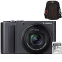 Panasonic Lumix DC-TZ300 - Dark Silver + Lexar 64GB SDXC + Case Logic DCB-313