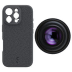 ShiftCam iPhone 16 Pro Case Dark Grey Fabric + LensUltra 16mm Wide angle