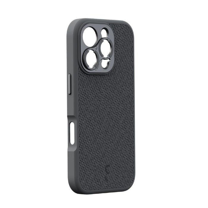 ShiftCam iPhone 16 Pro Case Dark Grey Fabric + LensUltra 200° Fisheye
