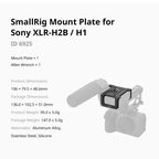 SmallRig 6925 Mount Plate for Sony XLR-H2B