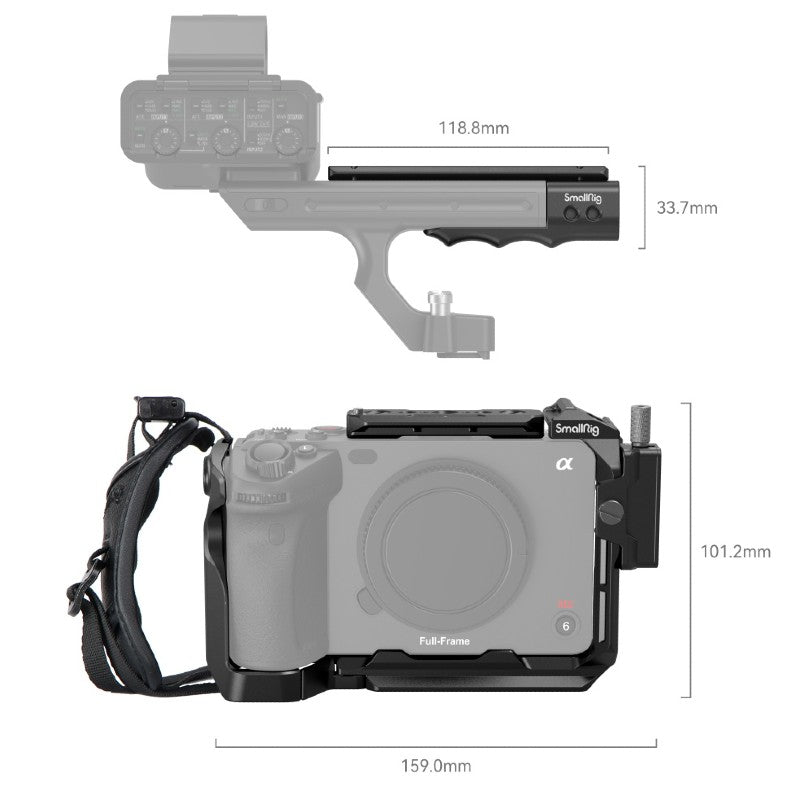 Sony FX3A Cinema Line + SmallRig 4184B Handheld Cage Kit