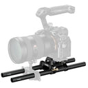 SmallRig 6761 Arca-Type Mount Plate with 15mm Dual Rod Clamp