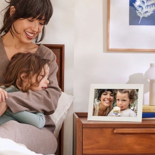 Aura Carver 10,1" Digital Photo frame - Sea Salt
